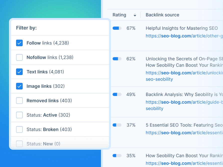 analyze your link profile