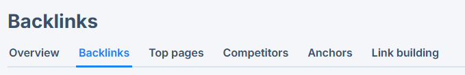 Backlinks tab