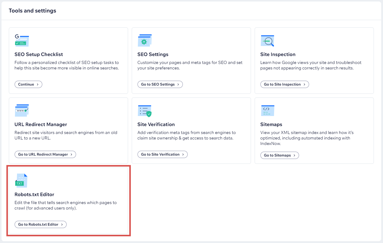 control of your robots.txt