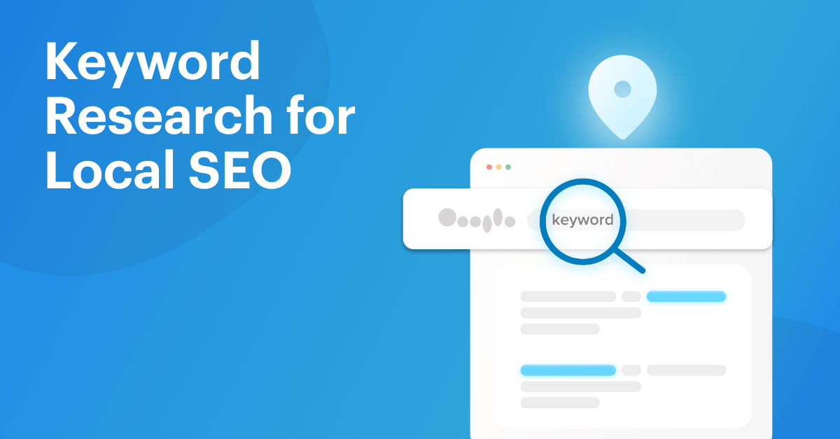 keyword research for local SEO header