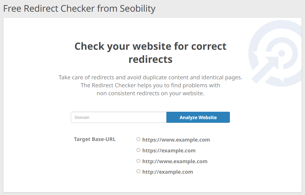Redirect Checker